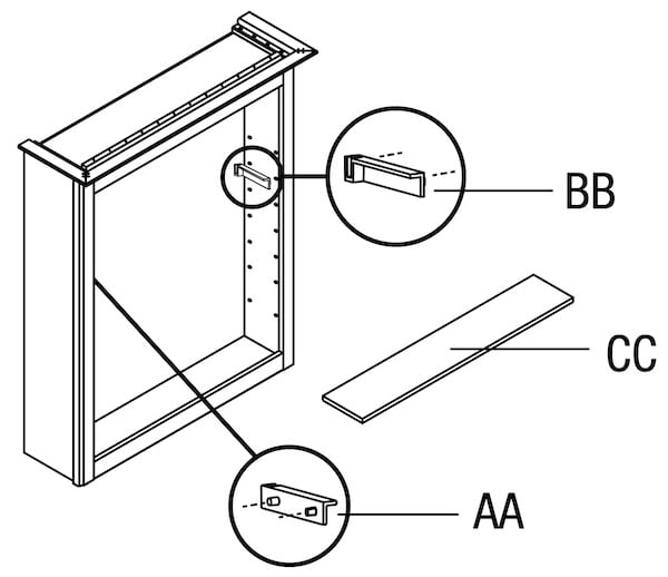 Install Medicine Cabinet Shelves